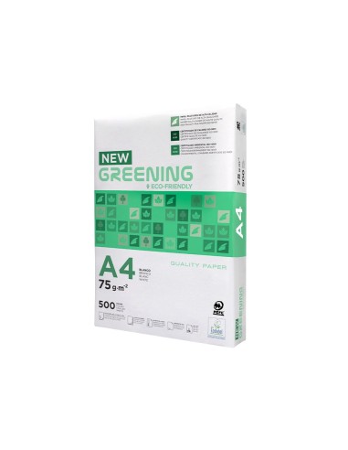 PAQ. PAPEL GREENING A4 75 GRAMOS PQ. 500 H. ECO-ECF