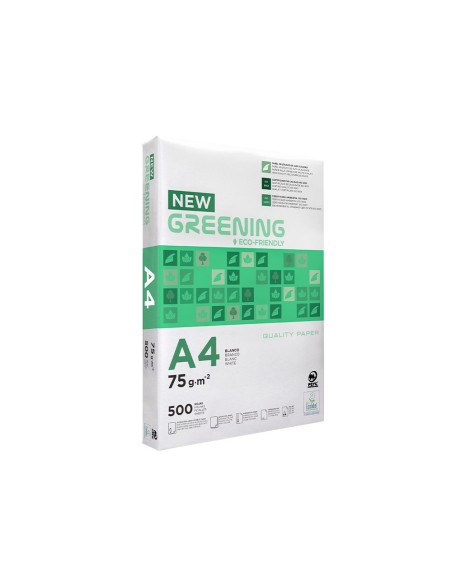 PAQ. PAPEL GREENING A4 75 GRAMOS PQ. 500 H. ECO-ECF