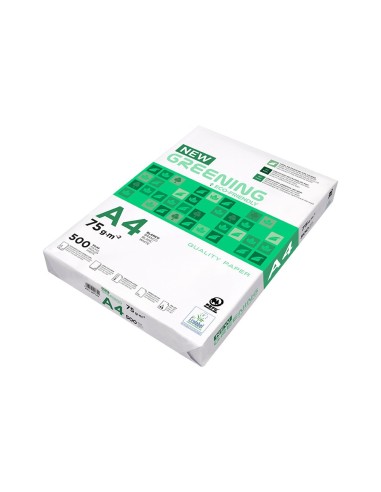 PAQ. PAPEL GREENING A4 75 GRAMOS PQ. 500 H. ECO-ECF