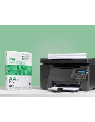 PAQ. PAPEL GREENING A4 75 GRAMOS PQ. 500 H. ECO-ECF