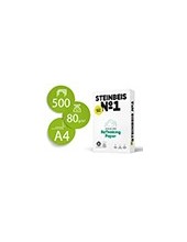 PAPEL FOTOCOPIADORA STEINBEIS N.1 100% RECICLADO A4 80 GR PQ.DE 500H. 2
