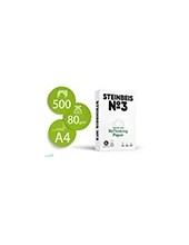 PAPEL FOTOCOPIADORA STEINBEIS N.3 100% RECICLADO A4 80 GR PQ.DE 500H. 2