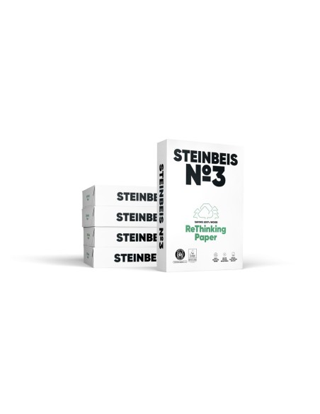PAPEL FOTOCOPIADORA STEINBEIS N.3 100% RECICLADO A4 80 GR PQ.DE 500H.