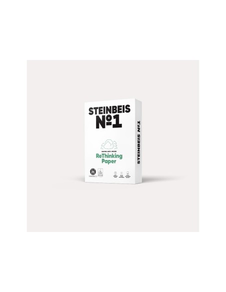 PAPEL FOTOCOPIADORA STEINBEIS N.1 100% RECICLADO A3 80 GR PQ.DE 500H.