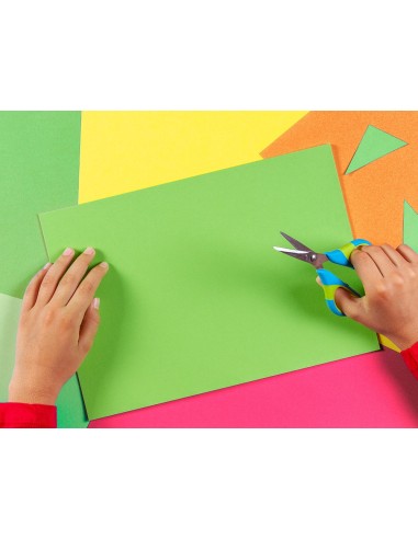 PAPEL COLOR DIN A4 75 GR PAQUETE 100 CUATRO COL.NEON SURT.