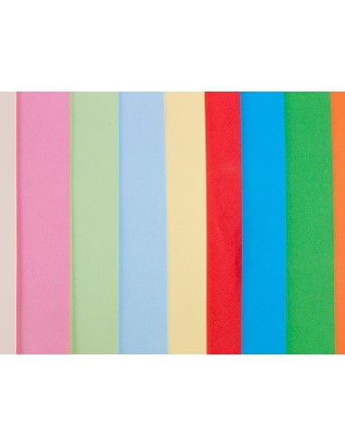 PAPEL LIDERPAPEL A3 80GR/M2 10 COL.SURT.PAQUETE 100 HOJAS