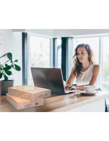PAPEL COLOR Q-CONNECT DIN A4 80GR CREMA PAQ. 500 HOJAS**129974