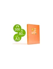 PAPEL COLOR Q-CONNECT DIN A3 80GR NARANJA NEON PAQUETE DE 500 HOJAS 2