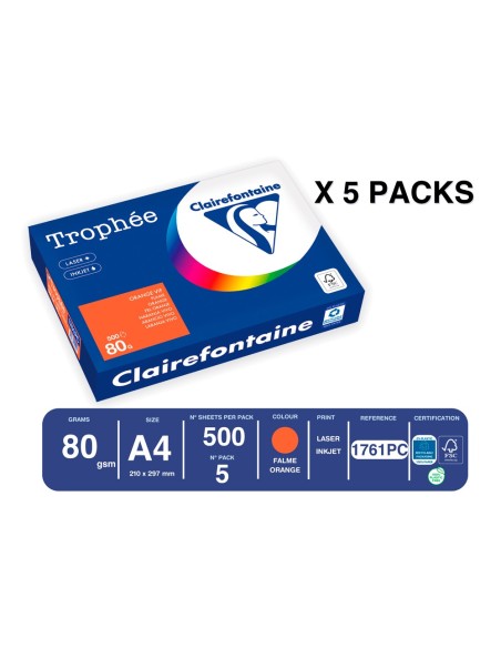 PAPEL TROPHEE A4 80GR NJ. INTENSO PQ.DE 500H.