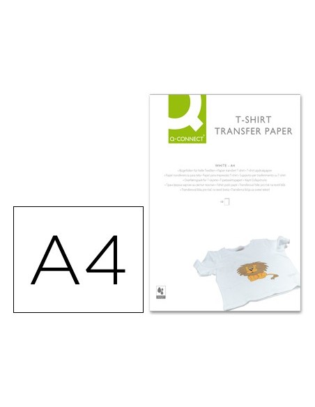 PAPEL Q-CON.TRANSFERENCIA TELA KF01430 DIN A4 BOLSA 10 H.