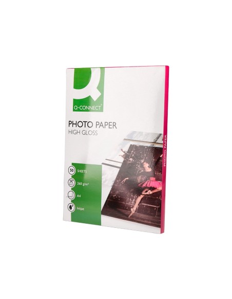 PAPEL Q-CON.FOTO GLOSSY DIN A4 ALTA CALIDAD DIGITAL PHOTO PARA INK BO