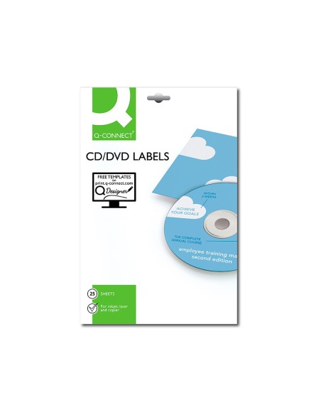 ETIQUETA ADH. Q-CON. 117MM CD-ROM 100H.