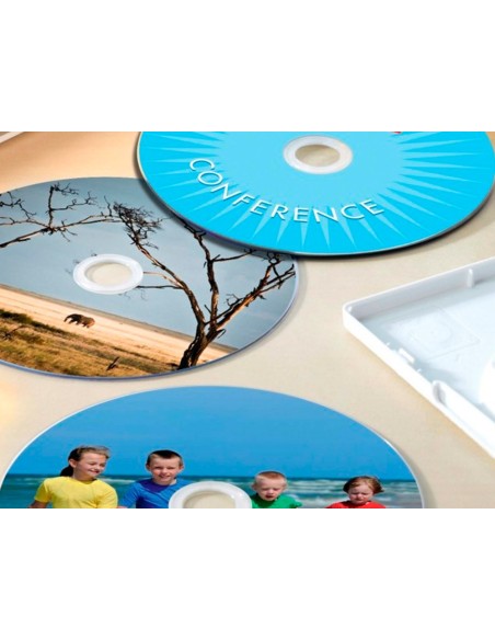 ETIQUETA ADH. Q-CON. 117MM CD-ROM 100H.