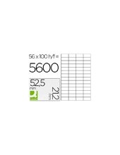 ETIQUETA ADH. Q-CON. 52,5X21,2MM 100H. 2