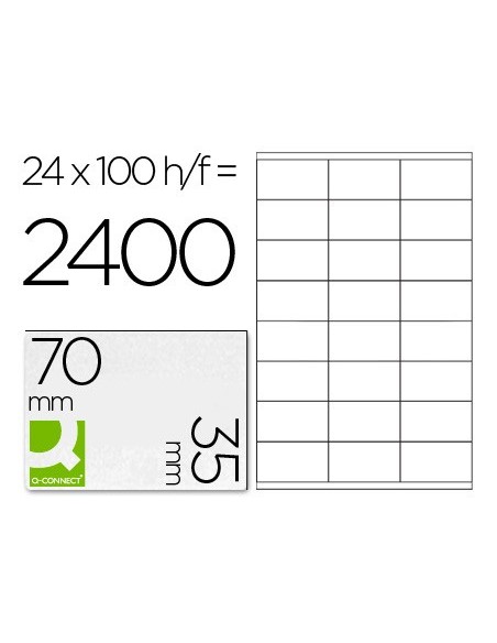 ETIQUETA ADH. Q-CON. 70X35MM 100H.