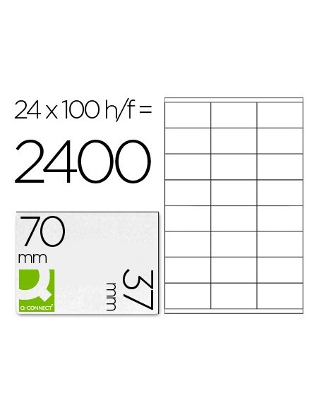 ETIQUETA ADH. Q-CON. 70X37MM 100H.