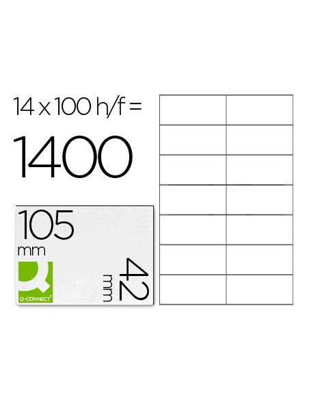 ETIQUETA ADH. Q-CON. 105X42MM 100H.