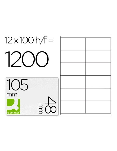 ETIQUETA ADH. Q-CON. 105X48MM 100H.