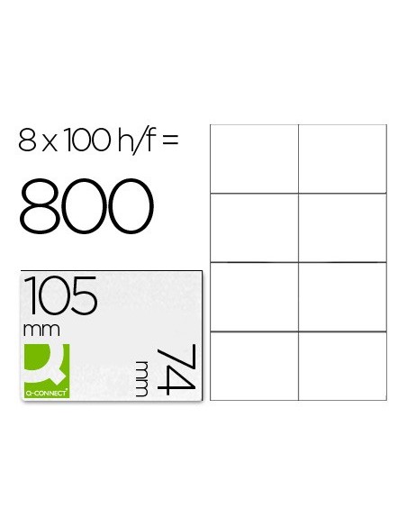 ETIQUETA ADH. Q-CON. 105X74MM 100H.