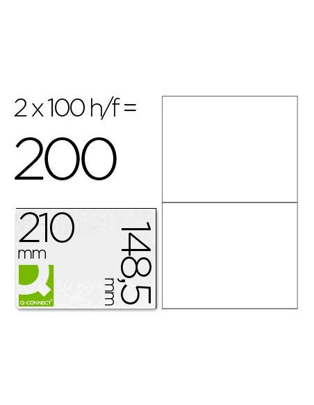 ETIQUETA ADH. Q-CON. 210X148,5MM 100H.