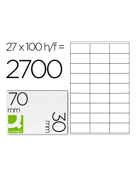 ETIQUETA ADH. Q-CON. 70X30MM 100H.