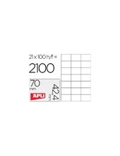 ETIQUETA ADH. APLI 1276 70X42,4MM 100H. 2