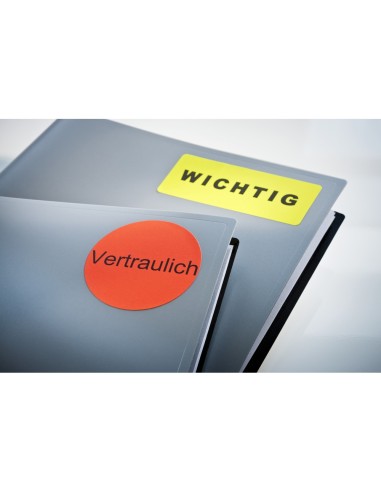 ETIQUETA ADH. TICO VE. FLUOR PERMANENTE 99,1X34MM CAJA 1120 UD.