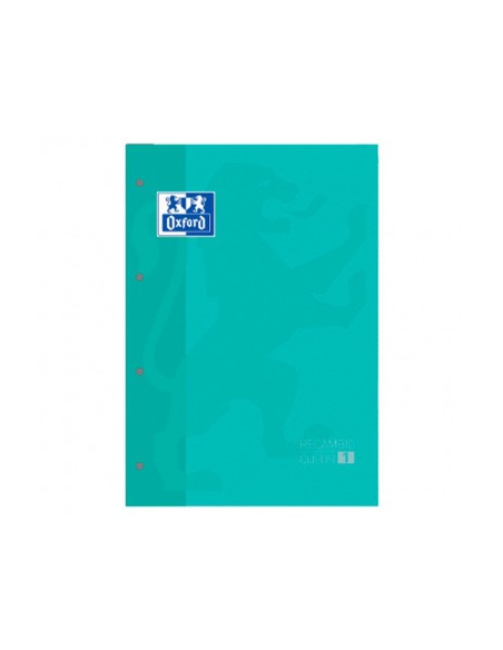 RECAMBIO 1 OXFORD A4+ 80H. 90GR.5MM 4 TAL.ICE MINT