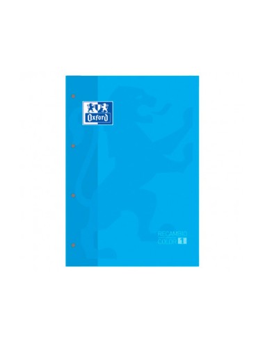 RECAMBIO 1 OXFORD A4+ 80H. 90GR.5MM4 TAL.TURQ.