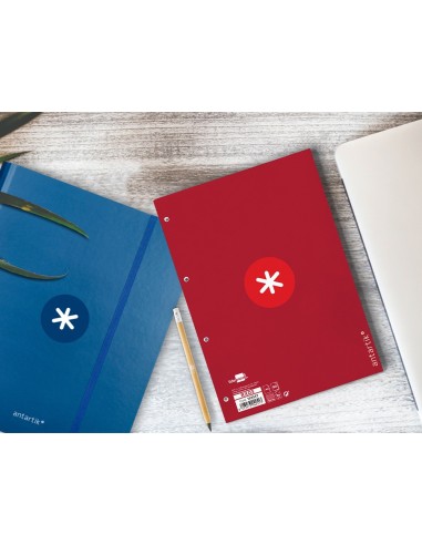 RECAMBIO  A4 ANTARTIK 80H. 90G/M2 5MM4 TAL.1B. MARCO FRAMBUESA