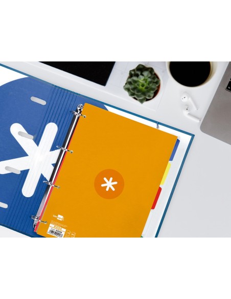 RECAMBIO  A4 ANTARTIK 80H. 90G/M2 5MM4 TAL.1B. MARCO MOSTAZA