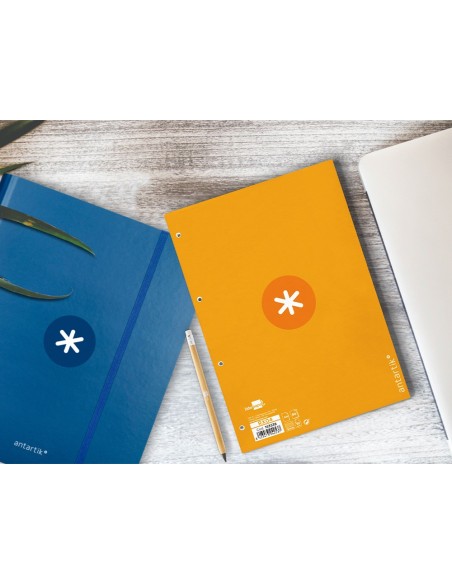 RECAMBIO  A4 ANTARTIK 80H. 90G/M2 5MM4 TAL.1B. MARCO MOSTAZA