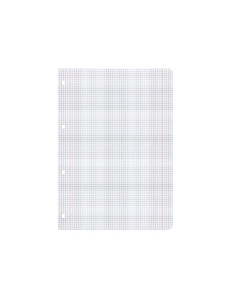 REC.DIN A4 100 H CUADRO 5 MM 4 TAL.C/MARGEN PAPEL 100 GRAMOS