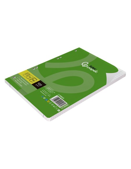 REC.DIN A5 100 H PAUTADO H.7 MM 6 TAL.C/MARGEN PAPEL 100 GRAMOS