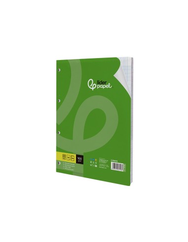 REC.DIN A4 100 H CUADRO 2 MM 4 TAL.C/MARGEN PAPEL 100 GRAMOS