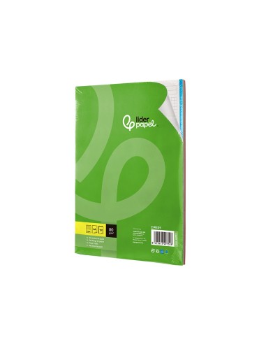 REC.DIN A4 120 H CUADRO 5 MM 4 TAL.SIN MARGEN BANDAS 5 COL.PAPEL 70 G