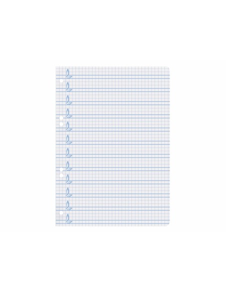 RECAMBIO LIDERPAPEL4º100 H CUADO PAUTADO 4 MM 6 TALADROS 70 G**