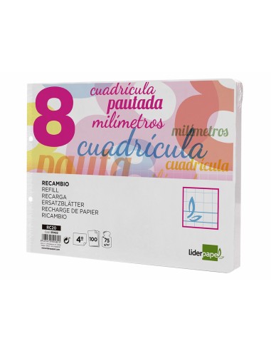 RECAMBIO LIDER.4º 100H.70G/M2 CUADRO PAUT.8MM 2 TALADROS **