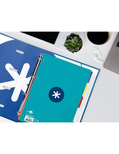 RECAMBIO  A4 ANTARTIK 80H. 90G/M2 5MM4 TAL.1B. MARCO TURQ.