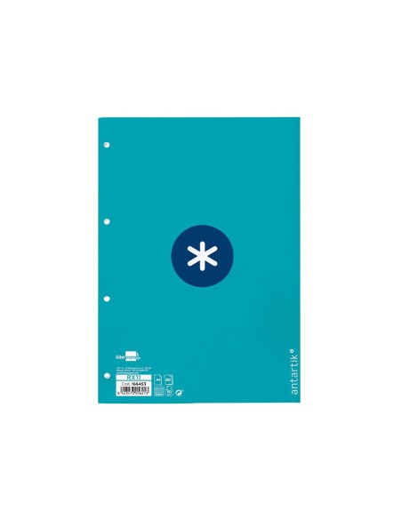 RECAMBIO  A4 ANTARTIK 80H. 90G/M2 5MM4 TAL.1B. MARCO TURQ.