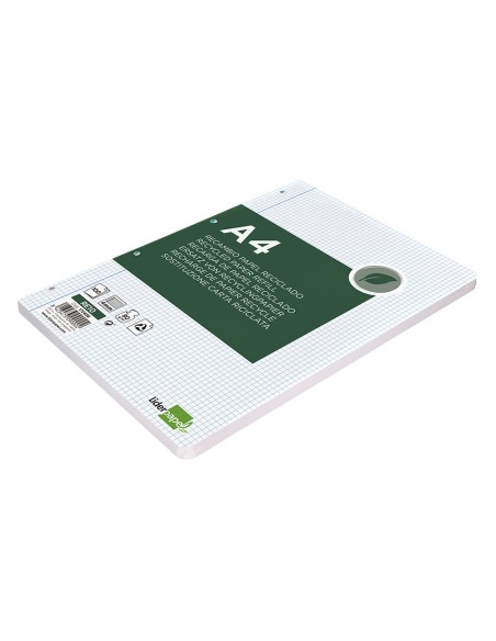 RECAMBIO  A4 100H. PAPEL RECICLADO 100% 80G/M2 4MM MARGEN4 TAL.