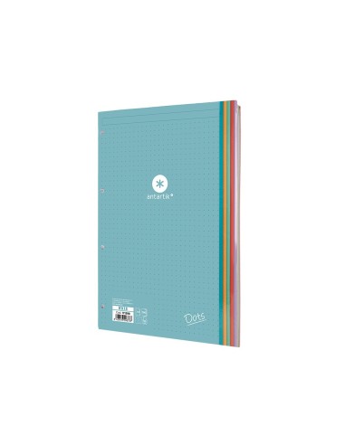 RECAMBIO ANTARTIK A4 100H. 90G/M2 PUNTOS DOTS4 TAL.B.DE 5 COL.
