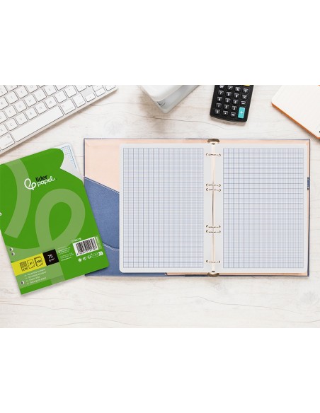 RECAMBIO LIDERPAPEL4º100 H CUADRICULA Nº46 6 TALADROS 60 GR