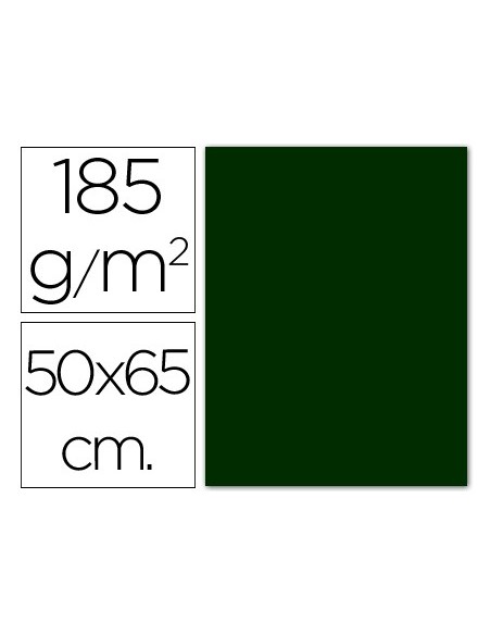 CARTULINA GUARRO VER AMAZONA-50X65 CM 185 GR