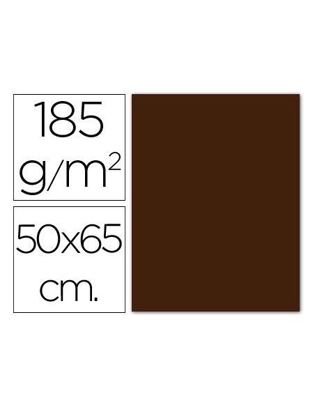 CARTULINA GUARRO MARRON/CHOCOL-50X65 CM 185 GR