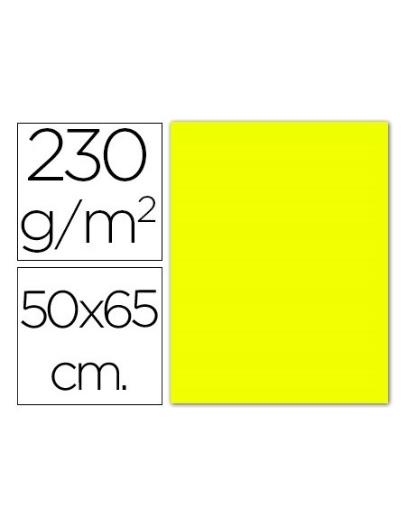 CARTULINA FLUOR AMARILLA 50X65 CM