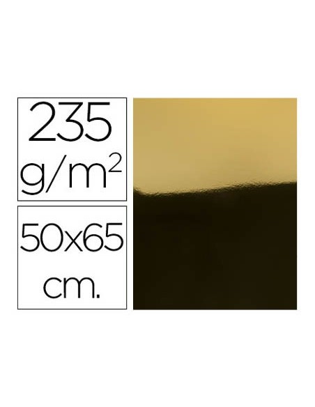 CARTULINA METALIZADA ORO 50X65 CM