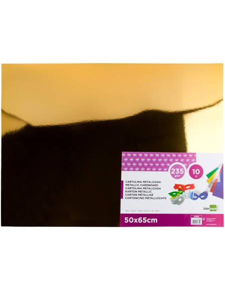 CARTULINA METALIZADA ORO 50X65 CM