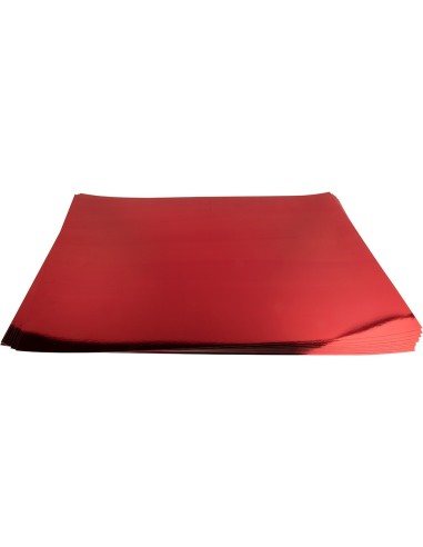 CARTULINA METALIZADA ROJO 50X65 CM