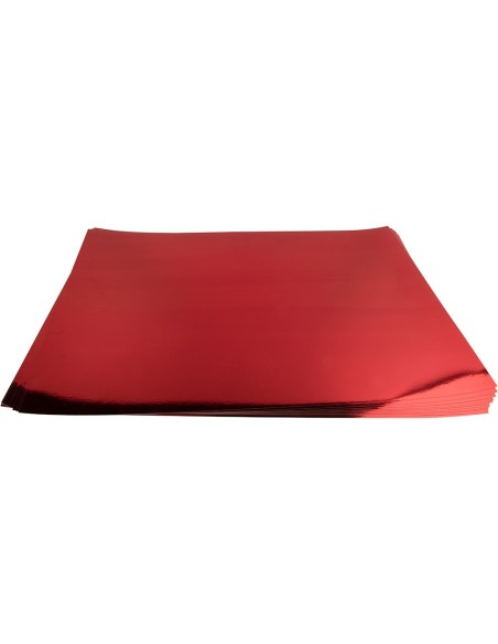CARTULINA METALIZADA ROJO 50X65 CM